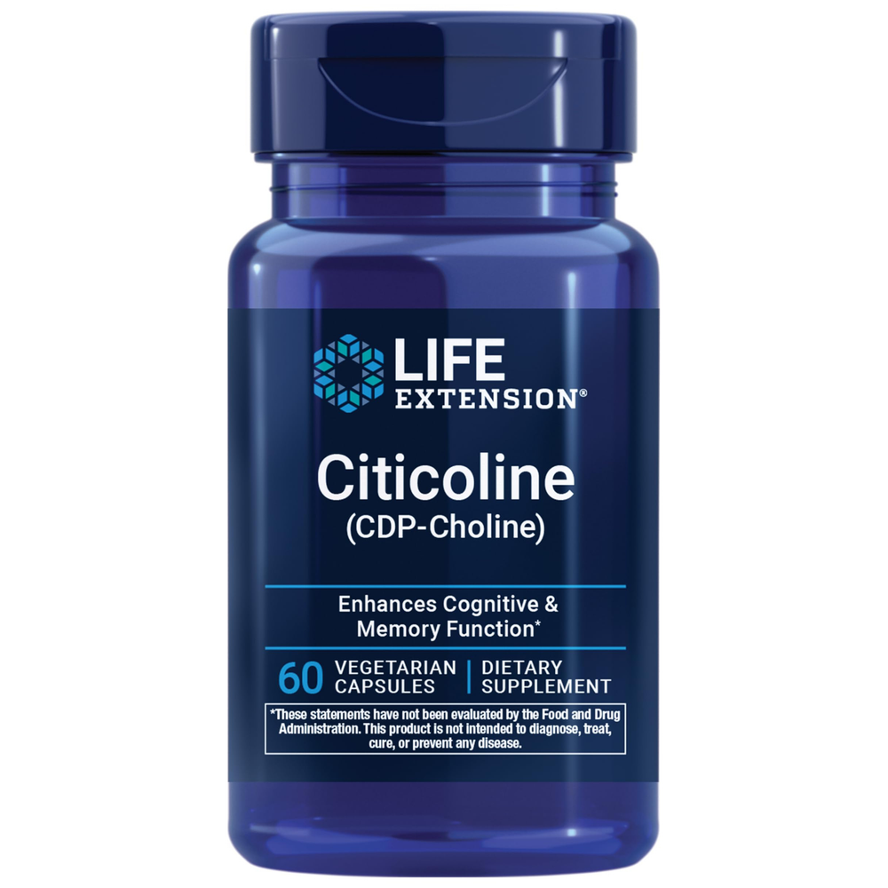 Life Extension - Citicoline CDP-Choline - 60 Cápsulas