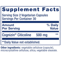 Life Extension - Citicoline CDP-Choline - 60 Cápsulas
