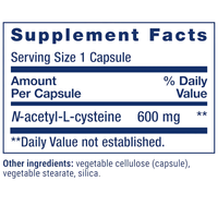 Life Extension - N-Acetil-L-Cisteína (NAC 600 mg) - 60 Cápsulas