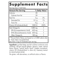 Nordic Naturals - Ultimate Omega + D3 - 60 Cápsulas Blandas