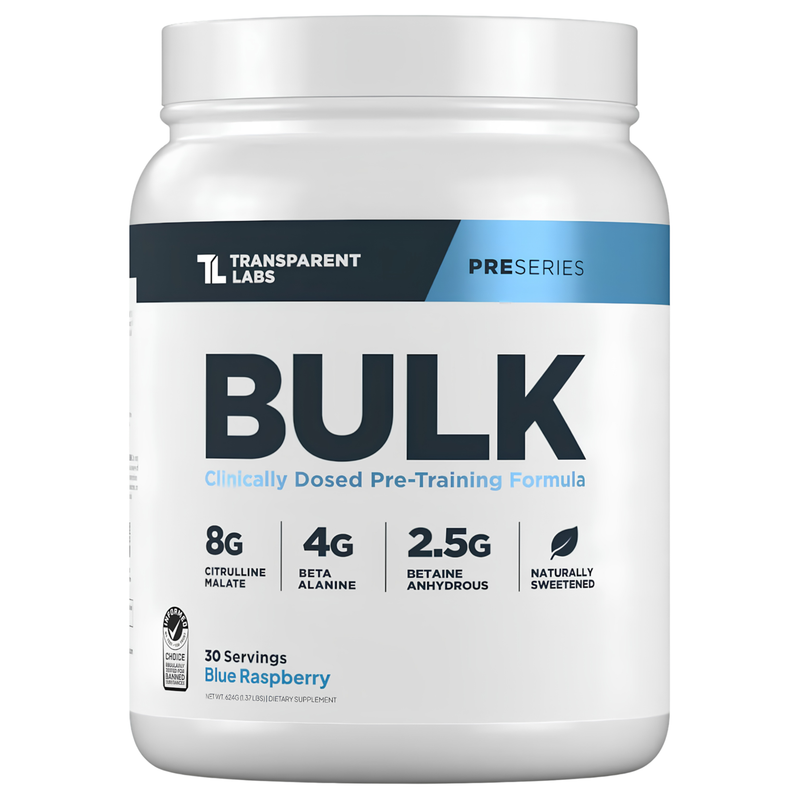 Transparent Labs - BULK Pre-Workout (Blue Raspberry)