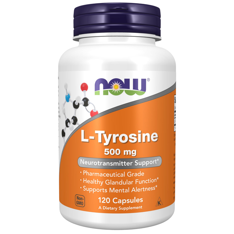 Now - L-Tirosina 500 mg - 120 Cápsulas