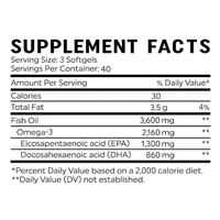 MAV Nutrition Omega 3 Triple Strength - 120 Cápsulas Blandas