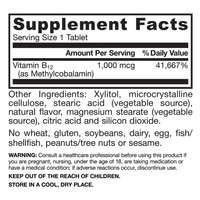 Jarrow Formulas - Methyl B-12 1000 mcg - 100 Pastillas