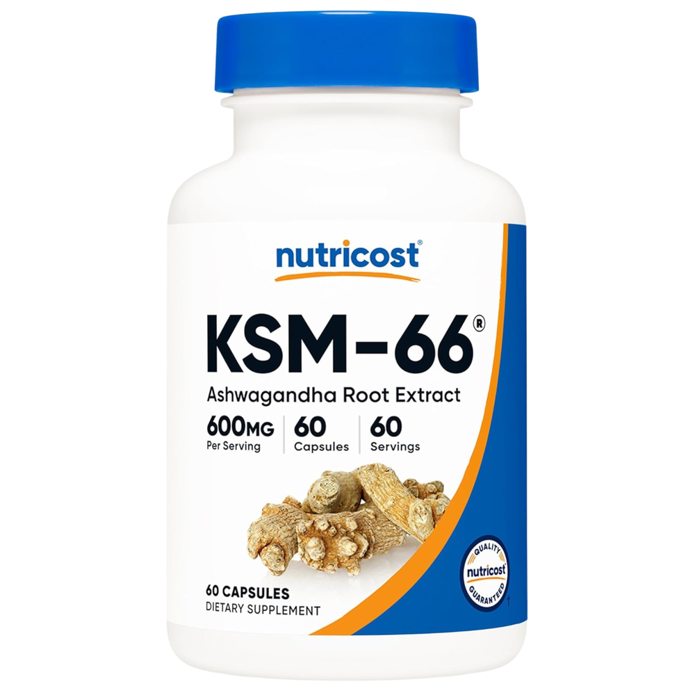Nutricost - KSM-66 Ashwagandha 600 mg - 60 Cápsulas