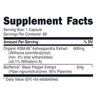Nutricost - KSM-66 Ashwagandha 600 mg - 60 Cápsulas
