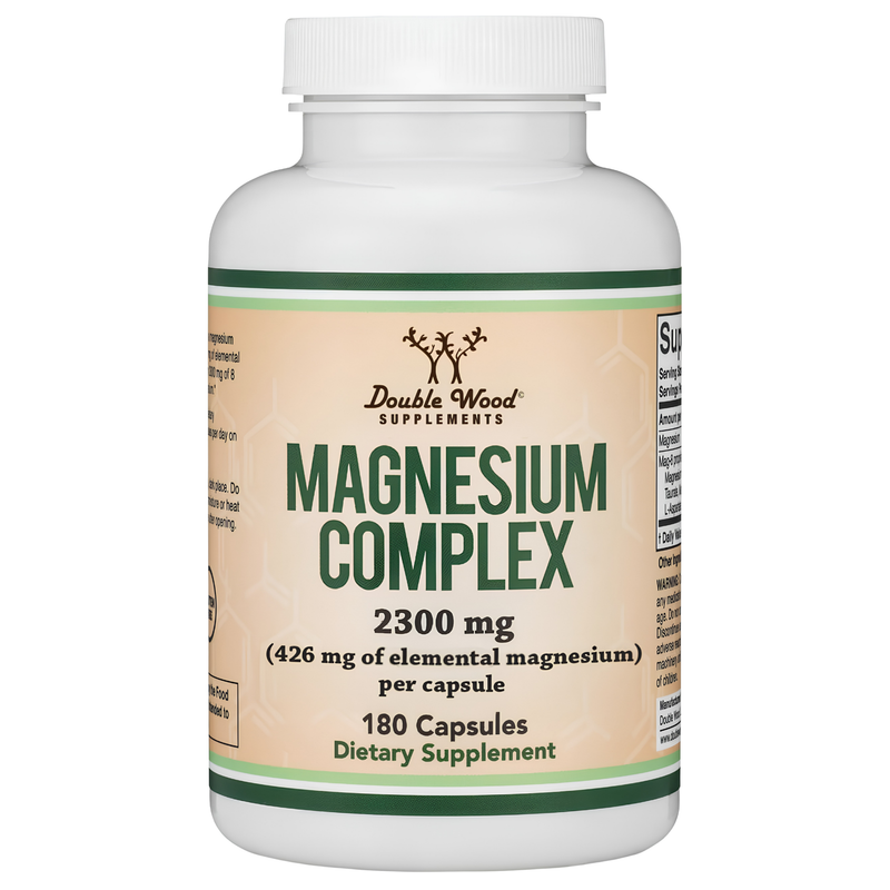 Double Wood - Magnesio Complex 2300 mg - 180 Cápsulas