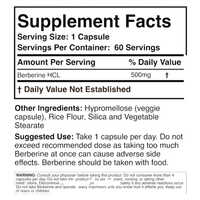 Double Wood - Berberine 500 mg - 60 Cápsulas